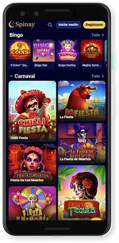 Características de Spinay Casino en tu móvil